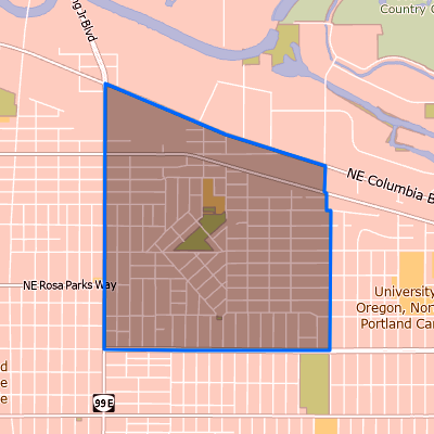 map of Woodlawn