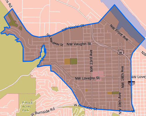 map of NW District