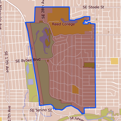 map of Eastmoreland