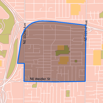 map of Parkrose Heights