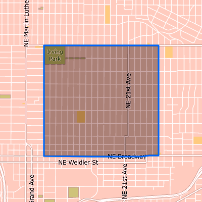 map of Irvington